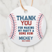 野球誕生日ありがとう フェイバータグ (裏面)