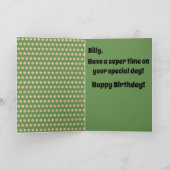 野球誕生日カード カード (内部)