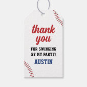 野球誕生日サンキューギフトラベル ギフトタグ (正面)