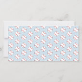 野球誕生日サンキューフォトカード サンキューカード (裏面)