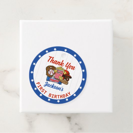 野球誕生日サンキューメッセージカード フェイバータグ (インサイチュ)