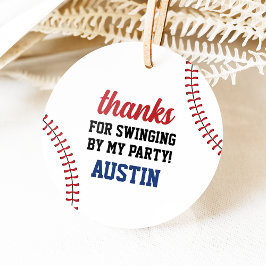 野球誕生日サークルメッセージカード フェイバータグ