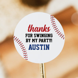 野球誕生日シール ラウンドシール