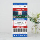 野球誕生日チケット招待状 招待状 (スタンド正面)