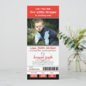 野球誕生日チケット 招待状 (スタンド正面)