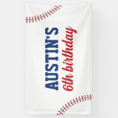 野球誕生日バックドランドルーキーイヤーバナー 横断幕 (縦)