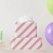 野球誕生日パーティー赤いシーム