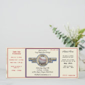 野球誕生日フィールドパス 招待状 (スタンド正面)