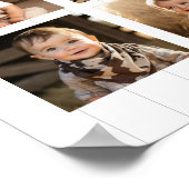 野球誕生日フォトマイルストーンサイン ポスター (角)