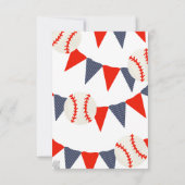 野球誕生日フラットサンキューカード (裏面)