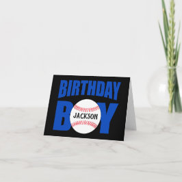 野球誕生日ボーイカスタムー野球選手の名前 カード