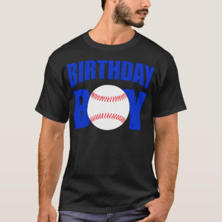 野球誕生日ボーイブルー野球選手の誕生日 Tシャツ