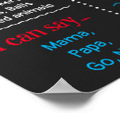 野球誕生日マイルストーンサインシャルボードポスター ポスター (角)