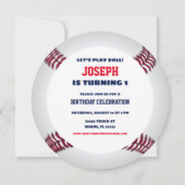 野球誕生日ラウンド 招待状 (裏面)