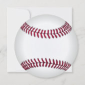 野球誕生日ラウンド 招待状 (正面)