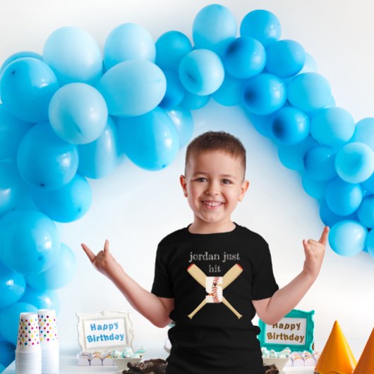 野球誕生日名 Tシャツ