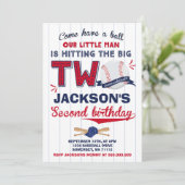 野球誕生日招待状野球第2誕生日 招待状 (スタンド正面)