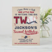 野球誕生日招待状野球2回目 招待状 (スタンド正面)