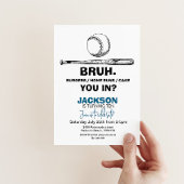 野球誕生日招待状 – 任意の年齢 招待状