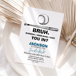野球誕生日招待状 – 任意の年齢 招待状