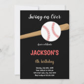 野球誕生日招待状 招待状 (正面)