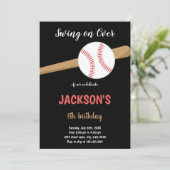 野球誕生日招待状 招待状 (スタンド正面)