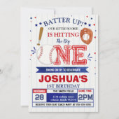 野球誕生日招待状 招待状 (正面)