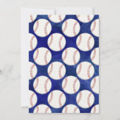 野球誕生日招待状 招待状 (裏面)