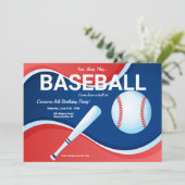 野球誕生日招待状 招待状 (スタンド正面)