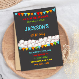 野球誕生日招待状 招待状