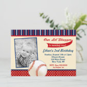 野球誕生日招待状 招待状 (スタンド正面)