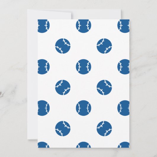 野球誕生日招待状 招待状 (裏面)