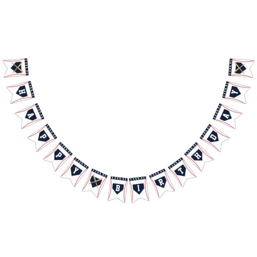 野球誕生日旗 バンティングフラッグ (全)