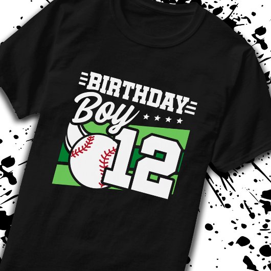 野球誕生日12歳ボーイ12誕生日 Tシャツ
