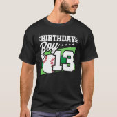 野球誕生日13歳ボーイ13誕生日 Tシャツ (正面)