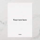 野球誕生日 箔シーズンカード (裏面)