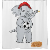 野球象シャワーカーテン シャワーカーテン (正面)