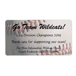 野球資金調達者ボトルラベル ラベル