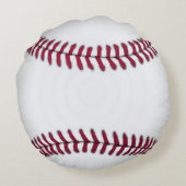 野球赤と白用枕 ラウンドクッション (裏面)