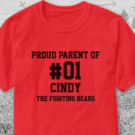 野球赤黒チーム Tシャツ