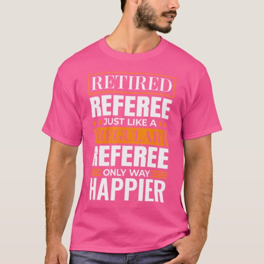 野球退職したRefのバスケットボール基準デザイン Tシャツ (正面)