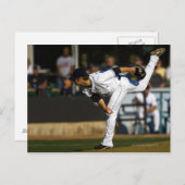 野球遊がボールを投げる ポストカード (正面/裏面)