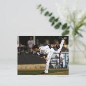 野球遊がボールを投げる ポストカード (スタンド正面)