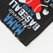 野球選お気に入りの手が私をママ・母 フリースブランケット (角)