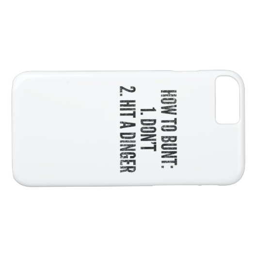 野球選手おもしろいな家の操業打者をバントする方法を Case-Mate iPhoneケース (裏面(横))