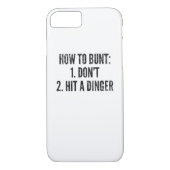 野球選手おもしろいな家の操業打者をバントする方法を Case-Mate iPhoneケース (裏面)