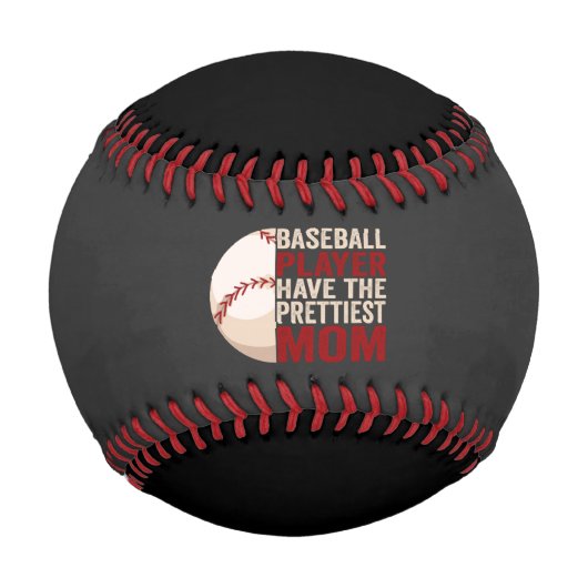 野球選手がかわいらし母をスポーツおもしろいママにする 野球ボール (正面)