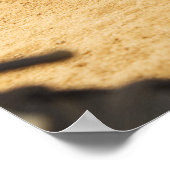 野球選手がランナーを出す手袋 ポスター (角)