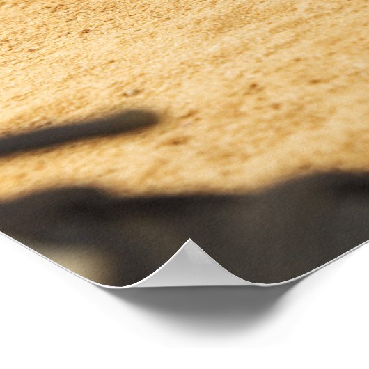 野球選手がランナーを出す手袋 ポスター (角)