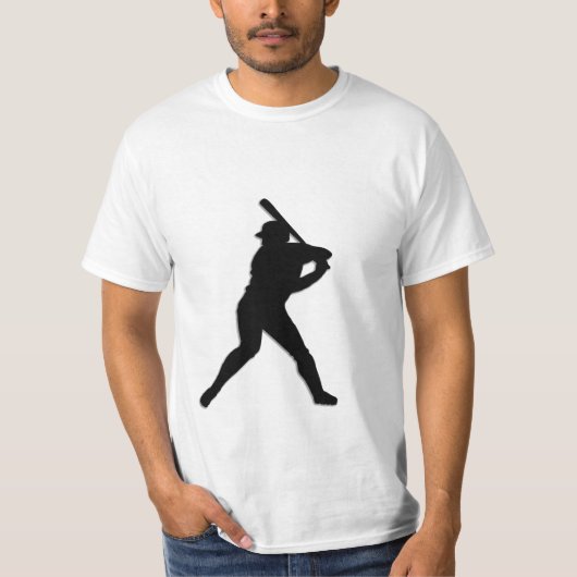 野球選手こうもり Tシャツ (正面)